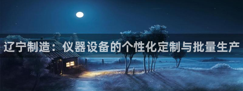 云顶集团网站多少：辽宁制造：仪器设备的个性化定制与批量生产