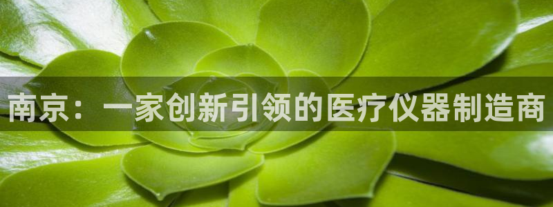 云顶集团app免费下载安卓：南京：一家创新引领的医疗仪器制造