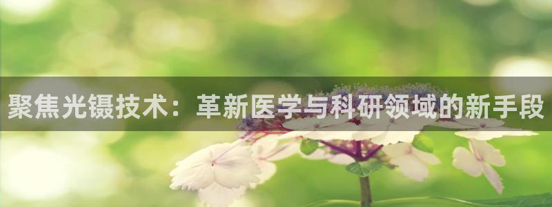 云顶最新t1：聚焦光镊技术：革新医学与科研领域的新手段