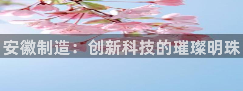 云顶国际公馆是公寓吗：安徽制造：创新科技的璀璨明珠