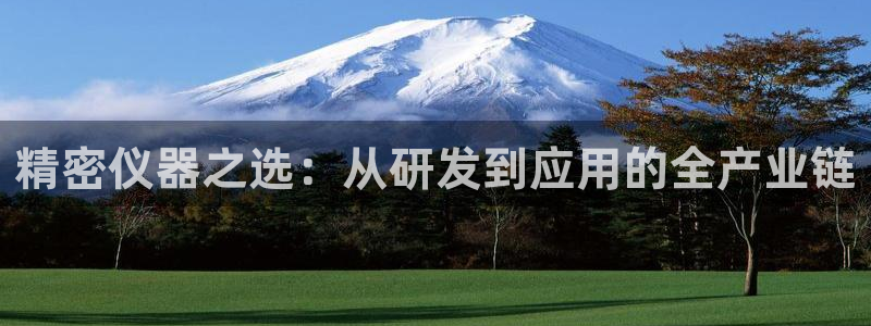 云顶国际服怎么登录：精密仪器之选：从研发到应用的全产业链