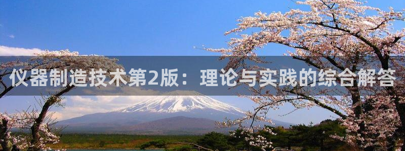 云顶2021：仪器制造技术第2版：理论与实践的综合解答