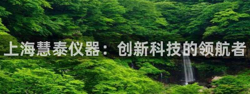 云顶集团游戏app8293：上海慧泰仪器：创新科技的领航者