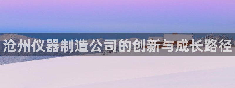 云顶国际百度百科下载：沧州仪器制造公司的创新与成长路径
